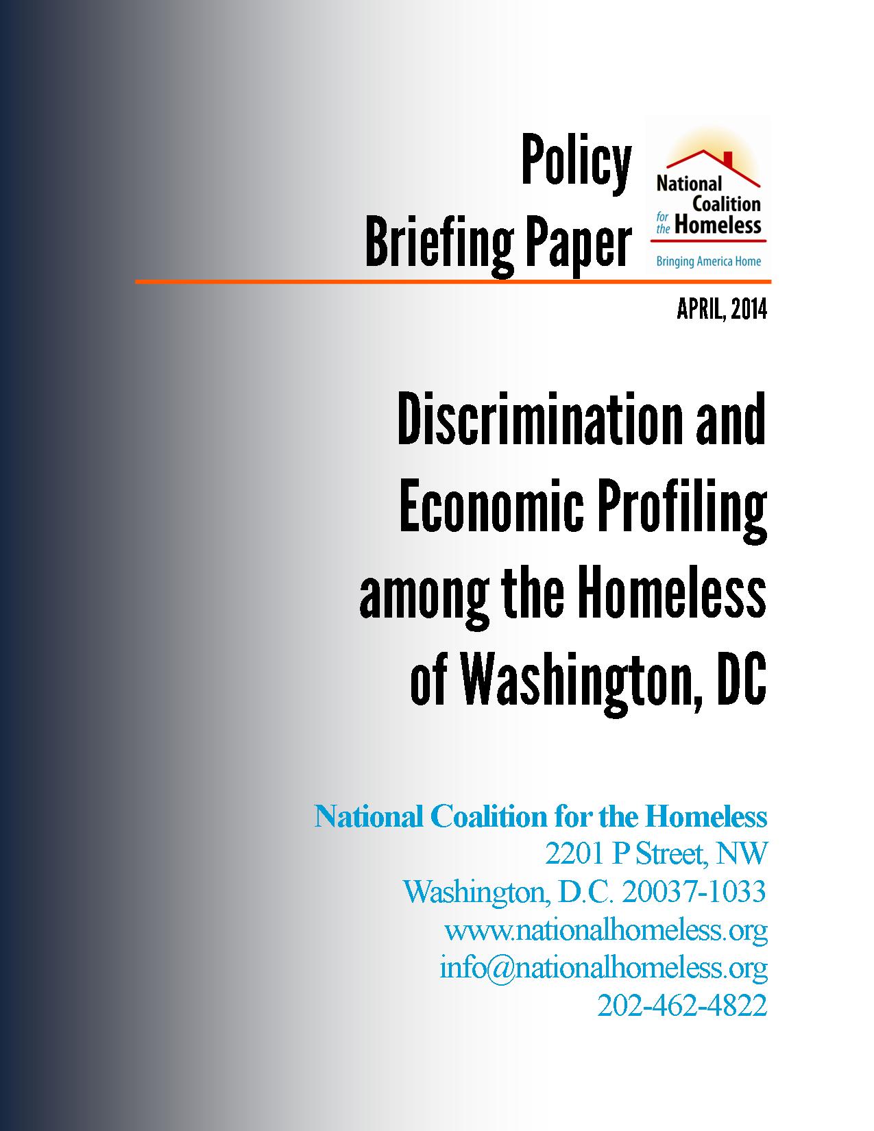 Discrimination and Economic Profiling Report